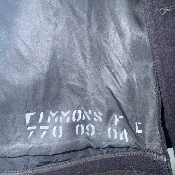 Vintage 1960 US Navy Military Wool Peacoat - Picture 4 of 5